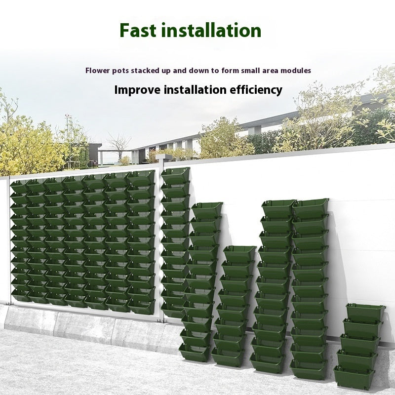 Flower Pot Stereo Plant Wall Planting Box